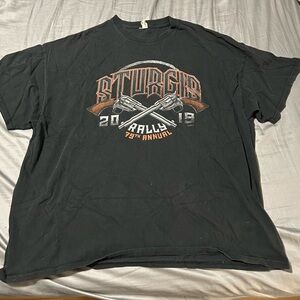 Black Sturgis Rally Graphic Short-Sleeve Tee